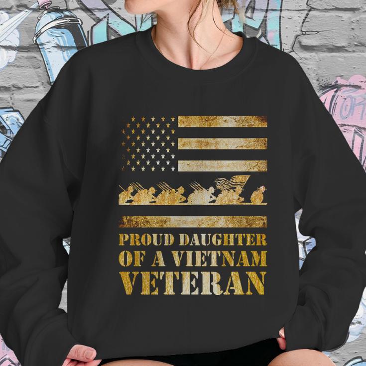 Proud Daughter Of A Vietnam Veteran Meaningful Gift Graphic Design Printed Casual Daily Basic Women Sweatshirt Gifts for Her