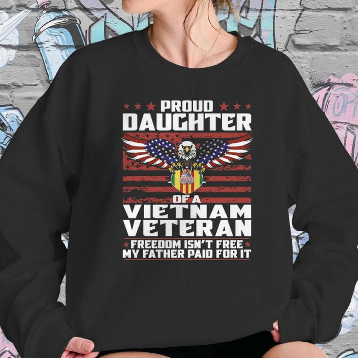 Proud Daughter Of A Vietnam Veteran Patriotic Family Women Sweatshirt Gifts for Her