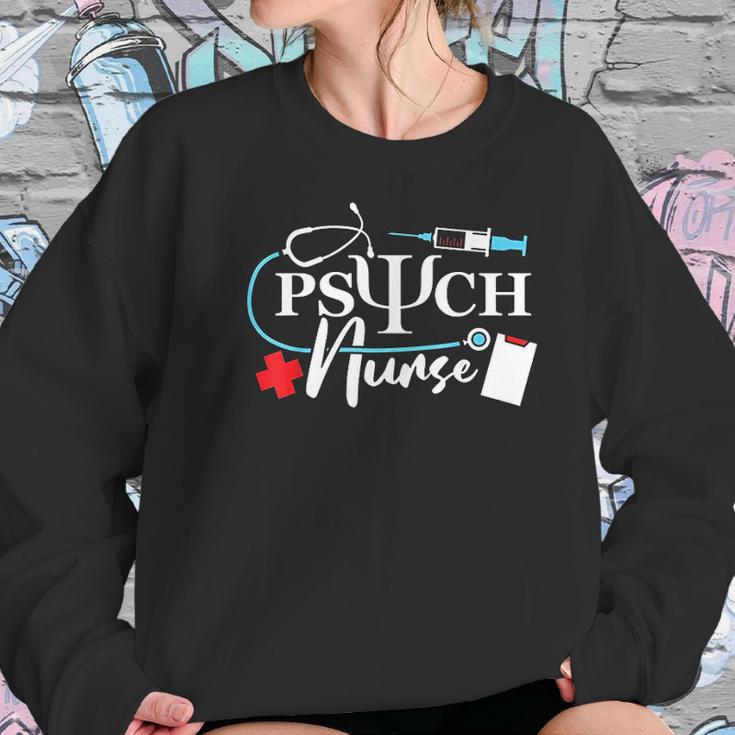 Psych Nurse Psychology Nursing Psychiatric Mental Health Women Sweatshirt Gifts for Her