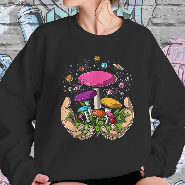 Psychedelic Magic Mushrooms Psilocybin Fungi Hippie Women Sweatshirt Gifts for Her