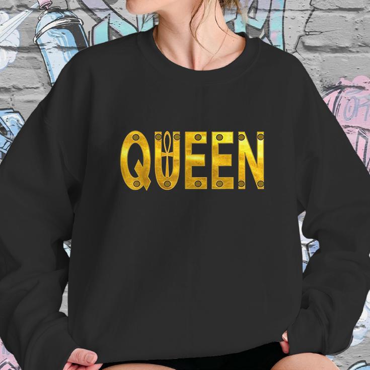 Queen Wife Woman With Egyptian Ankh Women Sweatshirt Gifts for Her