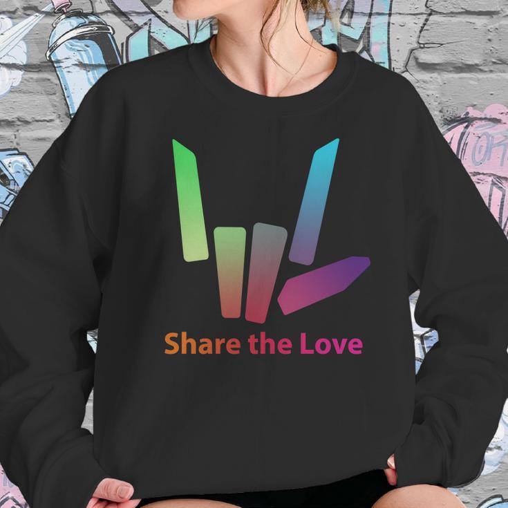 Rainbow Share The Love T-Shirt Women Sweatshirt Gifts for Her