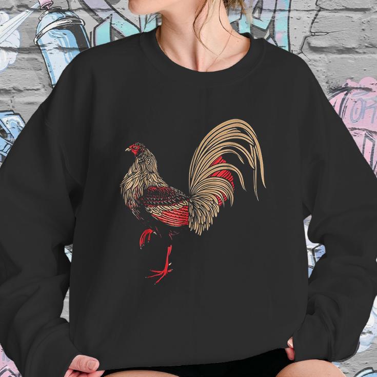 Red Rooster Chicken Women Sweatshirt Gifts for Her