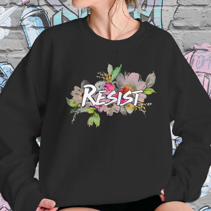 Resist Flower Logo Women Sweatshirt Gifts for Her