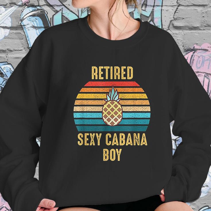 Retired Cabana Boy Pool Party Gift Women Sweatshirt Gifts for Her