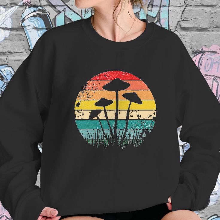 Retro Psychedelic Mushroom For Womens Graphic Women Sweatshirt Gifts for Her