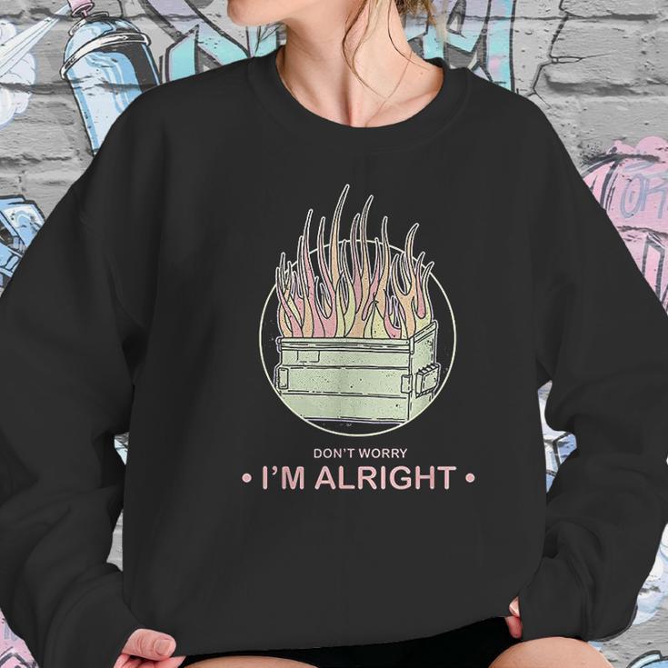 Retro Sarcastic Dumpster Fire 80S Aesthetic Pastel Goth Women Sweatshirt Gifts for Her