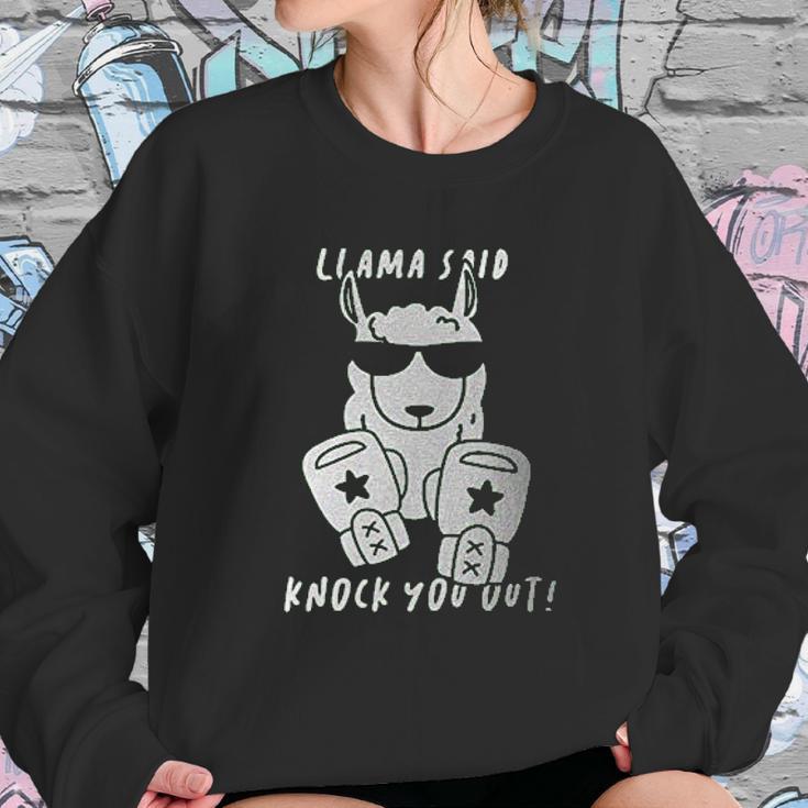 Retta Llama Said Knock You Out Ladies Women Sweatshirt Gifts for Her