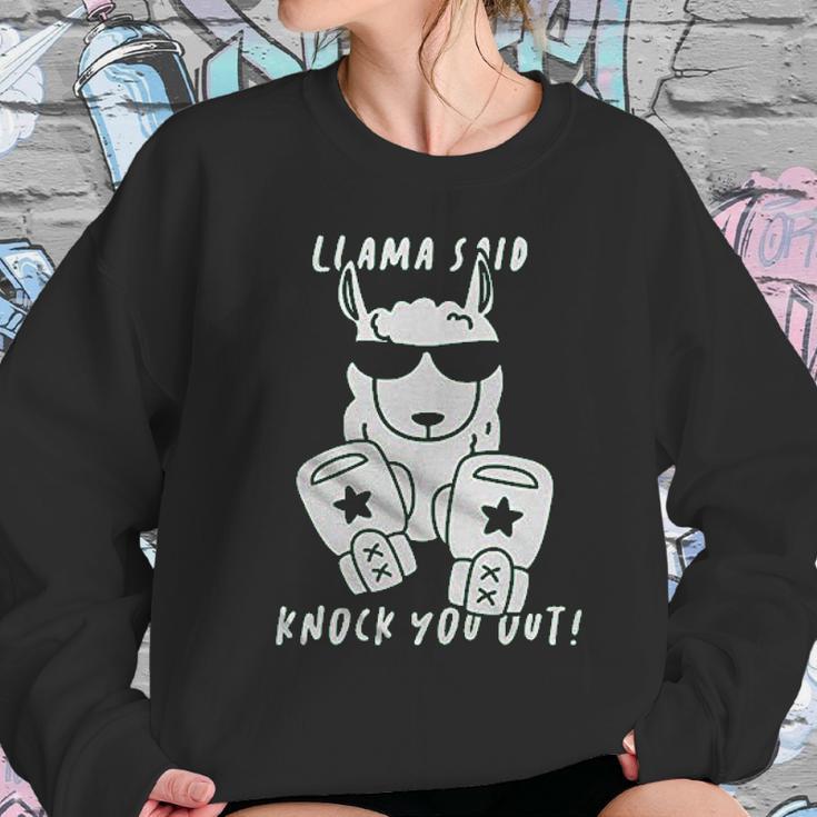 Retta Llama Said Knock You Out Women Sweatshirt Gifts for Her