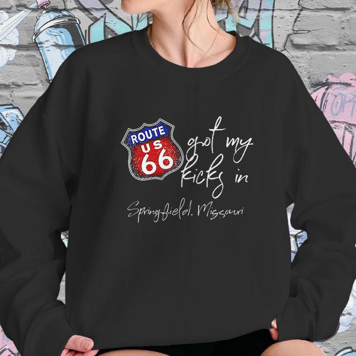 Route 66 Got My Kicks In Springfield Missouri Souvenir Women Sweatshirt Gifts for Her