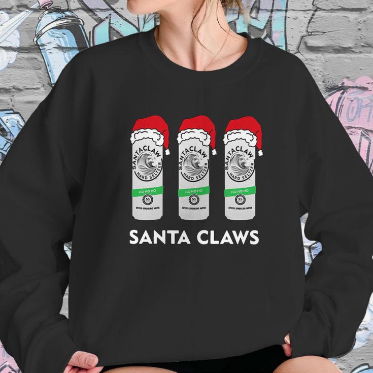 Santa Claws White Claw Hard Seltzer Christmas Shirt Women Sweatshirt Gifts for Her