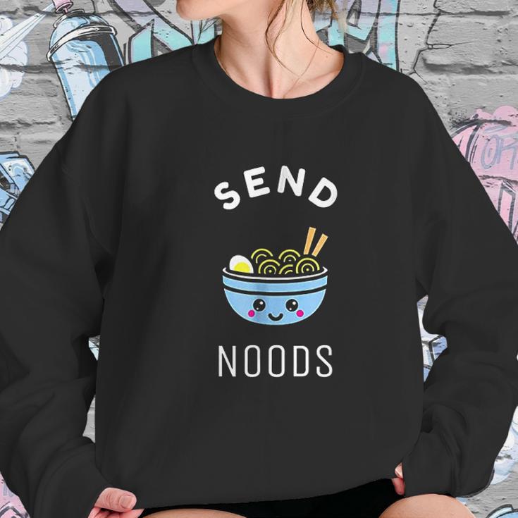 Send Noods Ramen Gift Japanese Anime Love Noodle Bowl Women Sweatshirt Gifts for Her