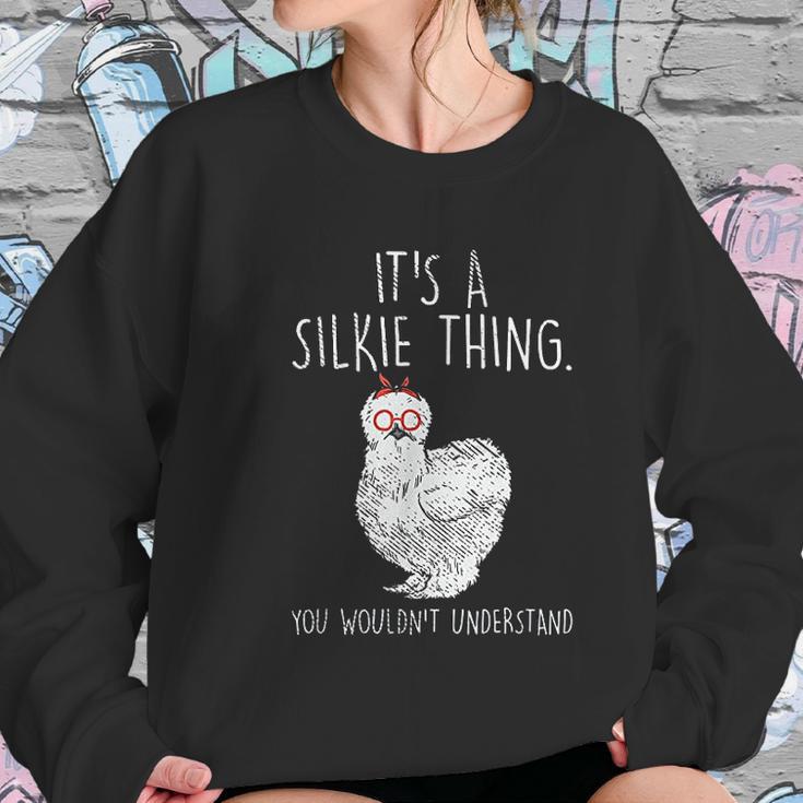 Silkie Chicken Women Sweatshirt Gifts for Her