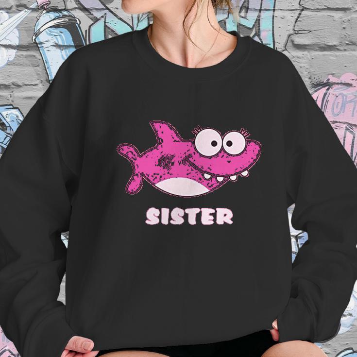 Sister Of The Baby Shark Birthday Women Sweatshirt Gifts for Her