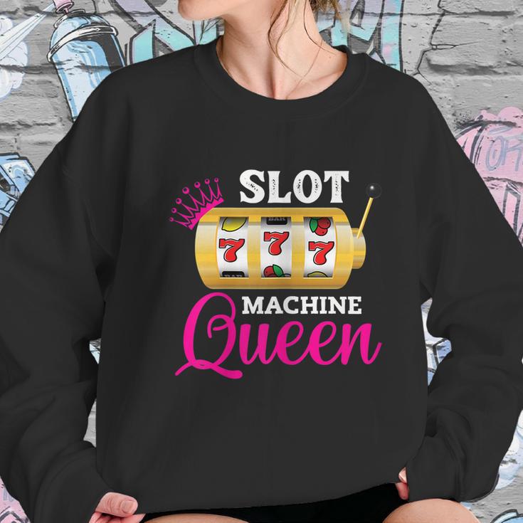 Womens Slot Machine Queen Funny Casino Gambling Women Sweatshirt Gifts for Her