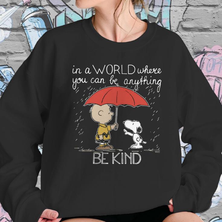 Snoopy Be Kind Women Sweatshirt Gifts for Her