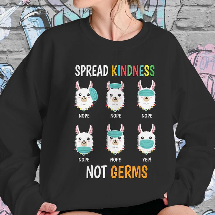 Spread Kindness Not Germs Llama Wrong Social Distancing Women Sweatshirt Gifts for Her