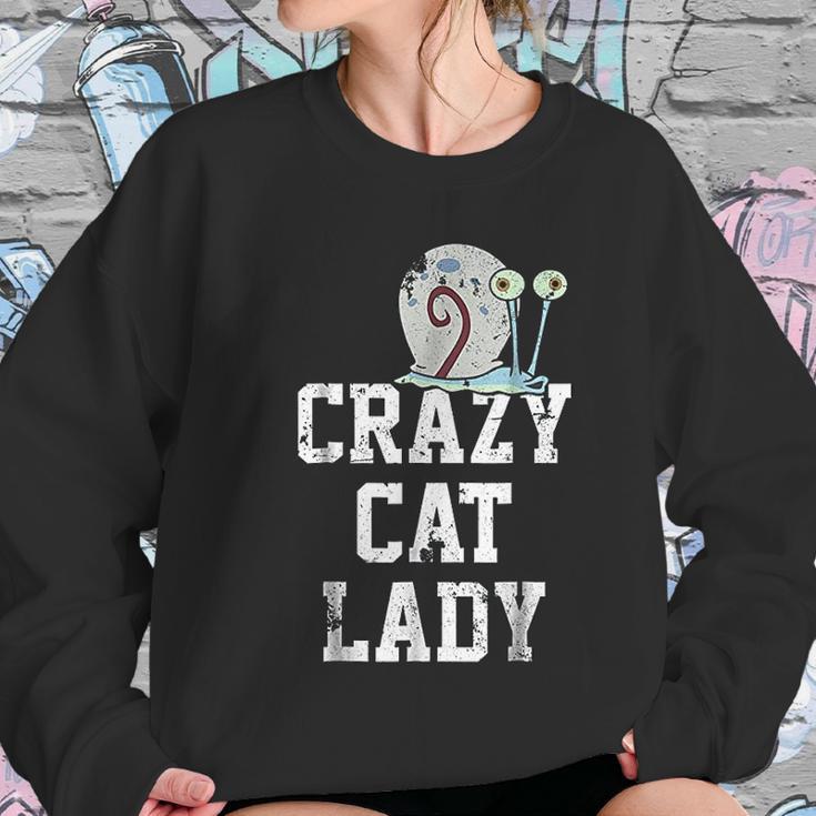 Squarepants Gary Crazy Cat Lady Graphic Women Sweatshirt Gifts for Her