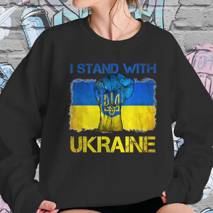 I Stand With Ukraine Flag Peace Free Ukraine Symbol Men Women T-Shirt Graphic Print Casual Unisex Tee Women Sweatshirt Gifts for Her