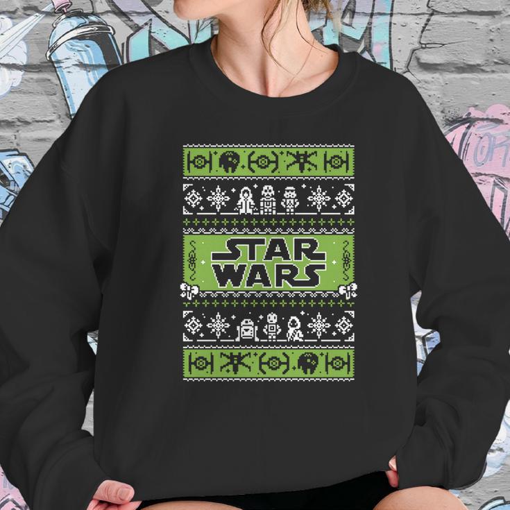 Star Wars Vader Trooper Droid Ugly Christmas Sweater T-Shirt Women Sweatshirt Gifts for Her