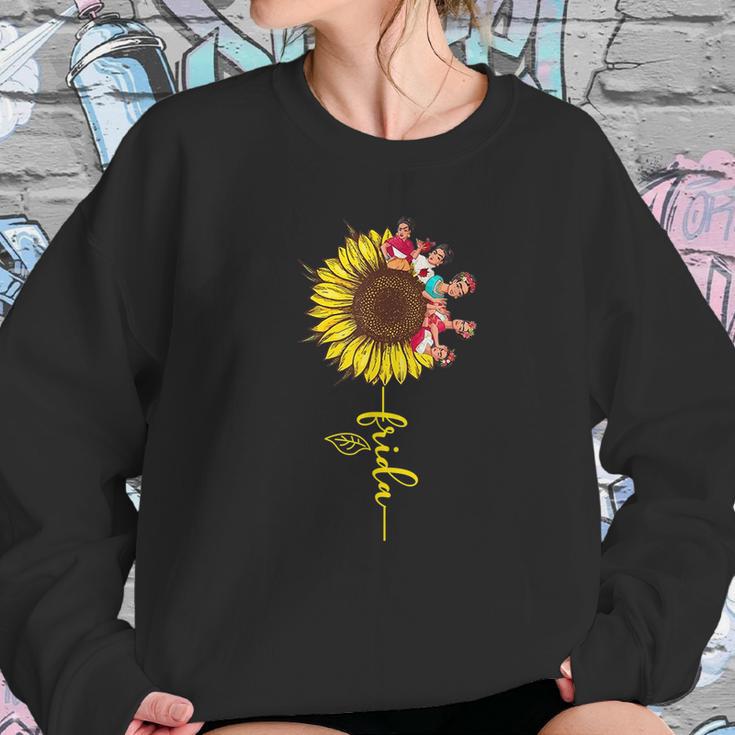 Sunflower Frida Women Sweatshirt Gifts for Her