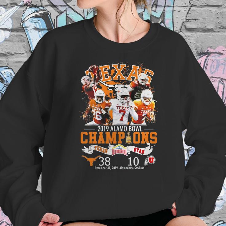 Texas 2019 Alamo Bowl Champions Texas Vs Utah Shirt Women Sweatshirt Gifts for Her