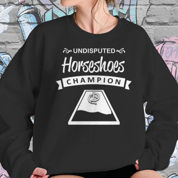 Undisputed Horseshoes Champion Women Sweatshirt Gifts for Her