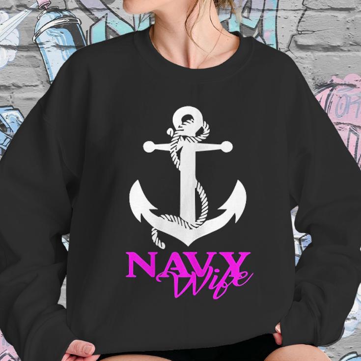 Us Navy Usn Proud Navy Wife Women Sweatshirt Gifts for Her