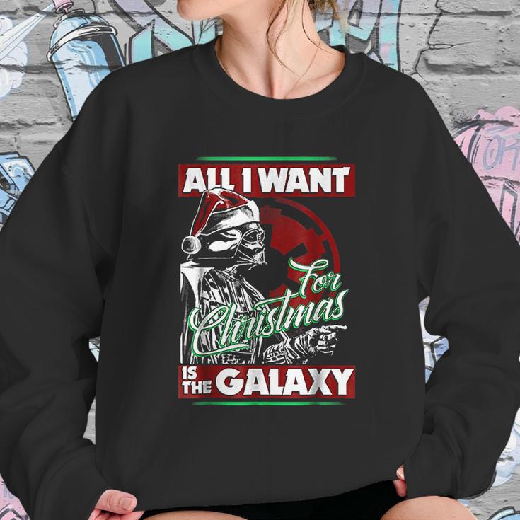 Vader Empire All I Want Galaxy Christmas Women Sweatshirt Gifts for Her