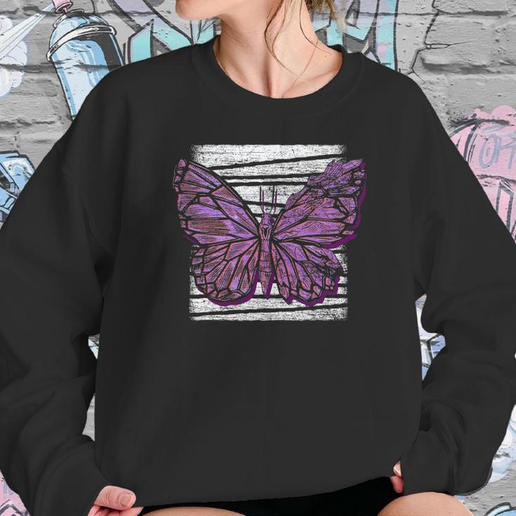 Vaporwave Japanese Pretty Butterfly Kawaii Pastel Goth Women Sweatshirt Gifts for Her