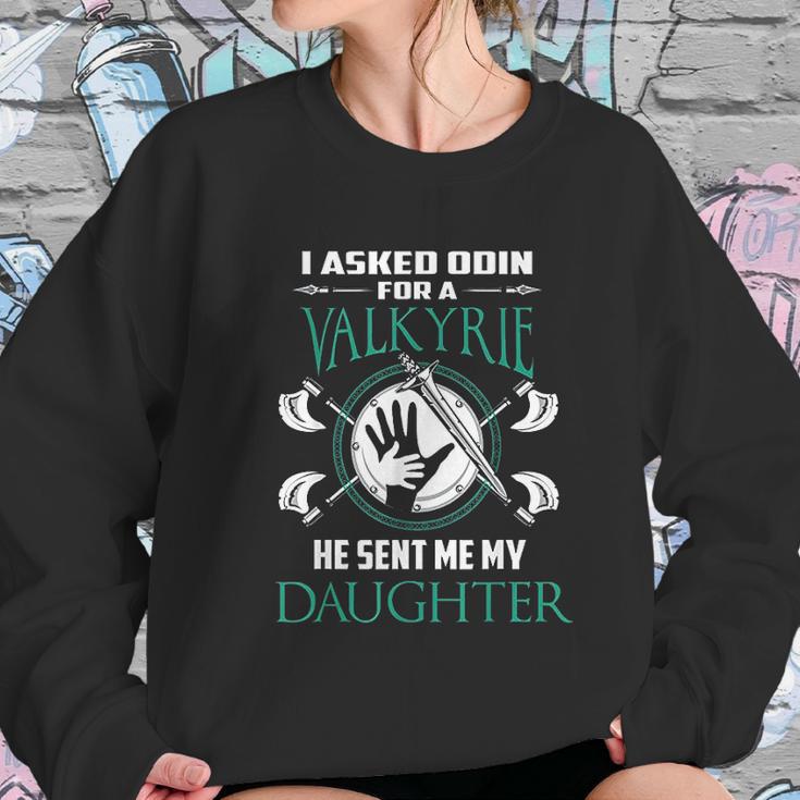 Viking And Valkyrie Father And Daughter Matching Women Sweatshirt Gifts for Her