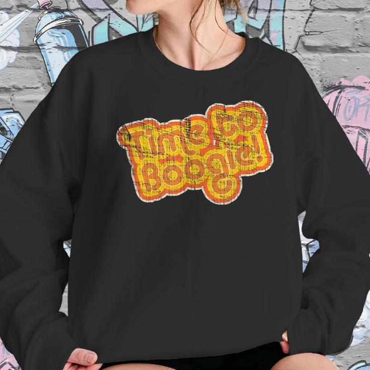 Vintage 1970S Time To Boogie Men Women Kids Women Sweatshirt Gifts for Her