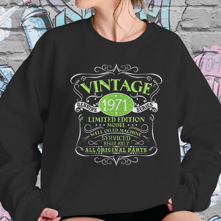 Vintage 1971 50Th Birthday Gift Men Women Original Design Women Sweatshirt Gifts for Her