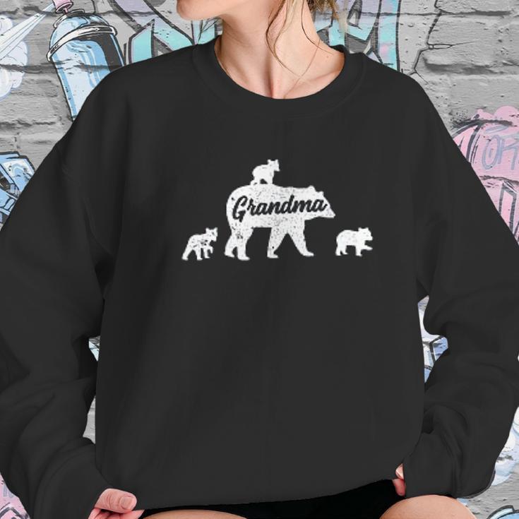 Vintage Grandma Bear 3 Cubs Mothers Day Women Sweatshirt Gifts for Her