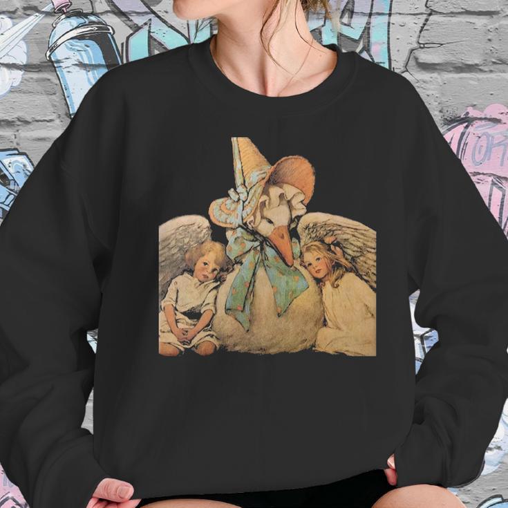 Vintage Mother Goose Children Jessie Willcox Smith Classic Round StickerWomen Sweatshirt Gifts for Her