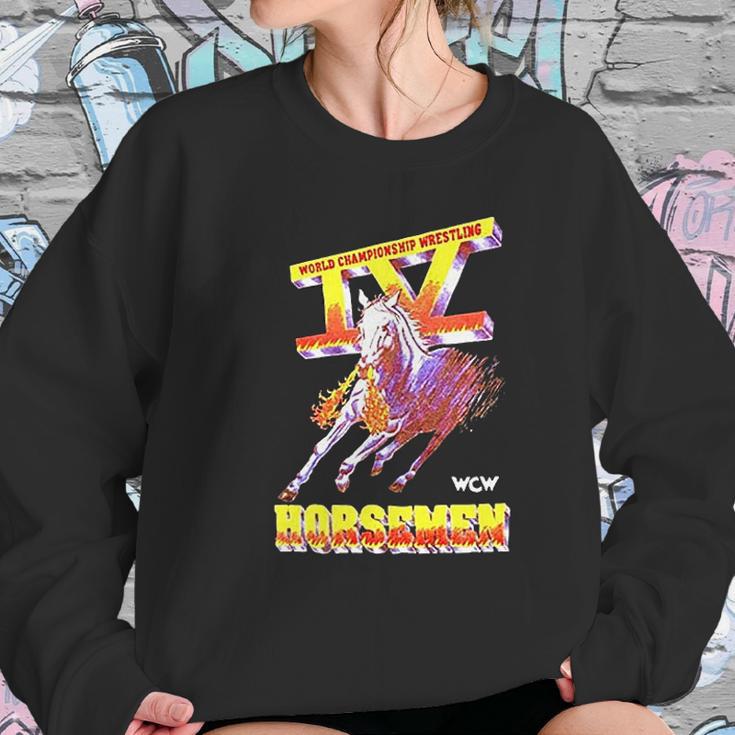 Wcw Four 4 Horsemen Ric Flair Wrestling Legends Women Sweatshirt Gifts for Her