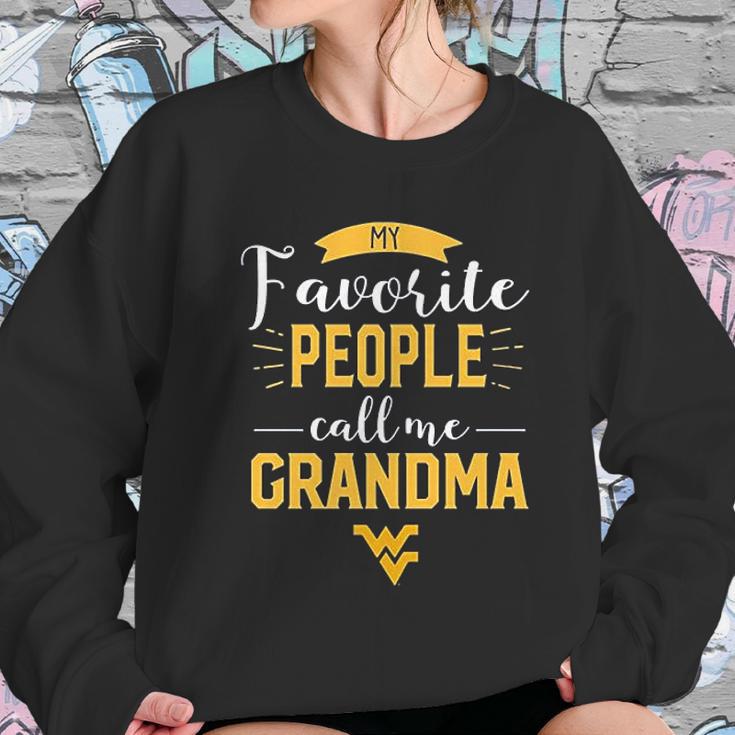 West Virginia Mountaineers My Favorite People Call Me Grandma Women Sweatshirt Gifts for Her