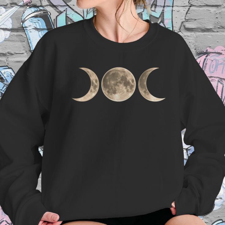 Wicca Moon - Triple Moon - Goddess Symbol T-Shirt Women Sweatshirt Gifts for Her