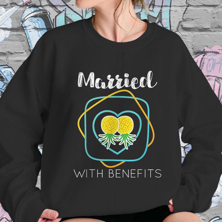 Wife Cuckold Married With Benefits Pineapple Women Sweatshirt Gifts for Her