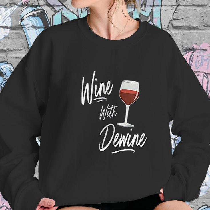 Wine With Dewine Drinking Game Ohio Mike Dewine Women Sweatshirt Gifts for Her