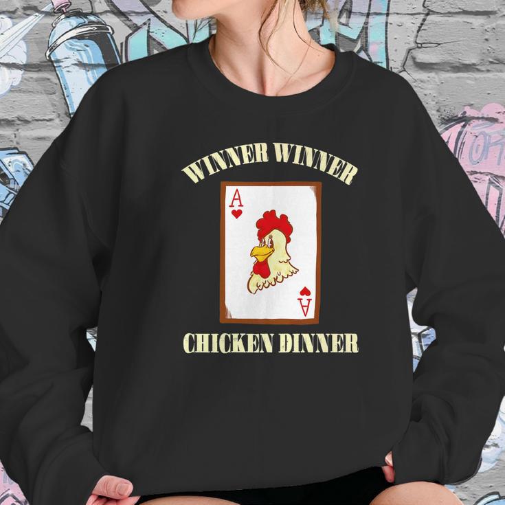 Winner Chicken Lucky Casino Gambling Blackjack Women Sweatshirt Gifts for Her