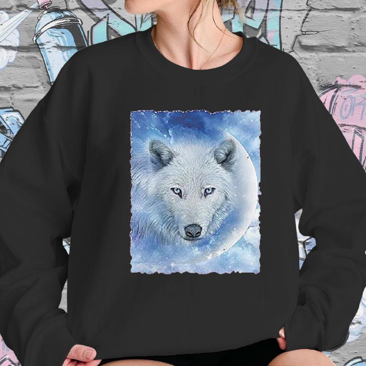 Wolf Wildlife Animal Moon Howl Nature Wolfpack Women Sweatshirt Gifts for Her