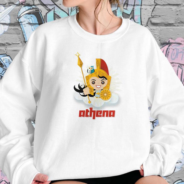 Womens Athena Greek Mythology Zeus Goddess Olympian Women Sweatshirt Gifts for Her