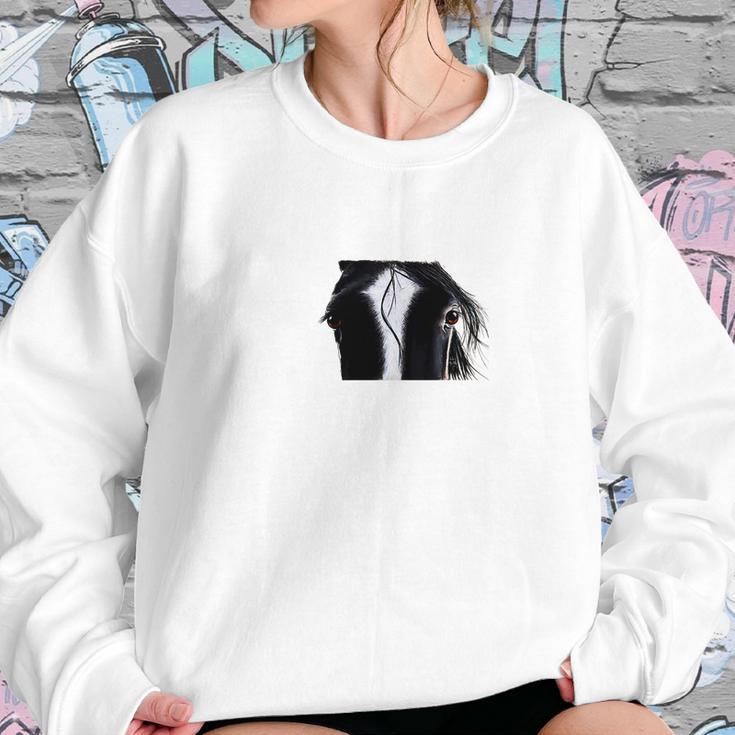 Black Horse Jacks Eyes Women Sweatshirt Gifts for Her