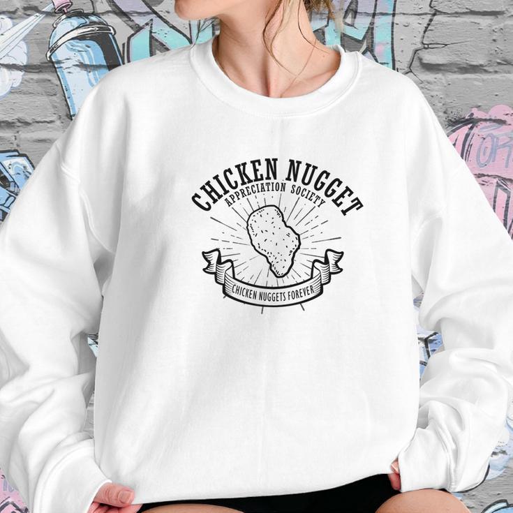 Chicken Nugget Appreciation Society Funny Food Women Sweatshirt Gifts for Her