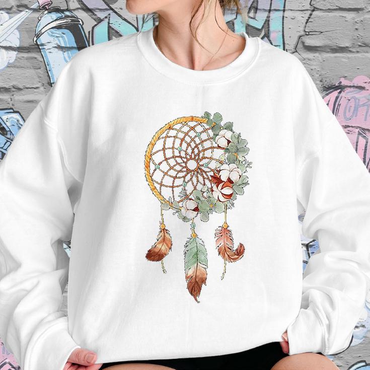 Colorful Dreamcatcher Feathers Tribal Native American Indian Women Sweatshirt Gifts for Her