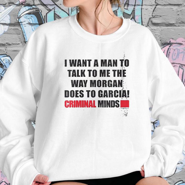 Womens Criminal Minds Morgan And Garcia Women Sweatshirt Gifts for Her