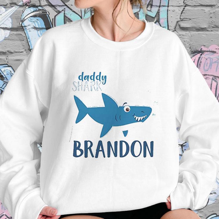 Daddy Shark Brandon Best Christmas Gifts For Dad Women Sweatshirt Gifts for Her