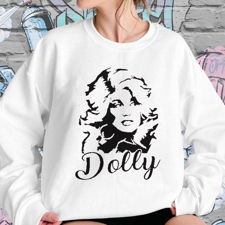 Dolly Graphic Women Vintage Dolly Casual Country Music For Band Music Lovers Women Sweatshirt Gifts for Her