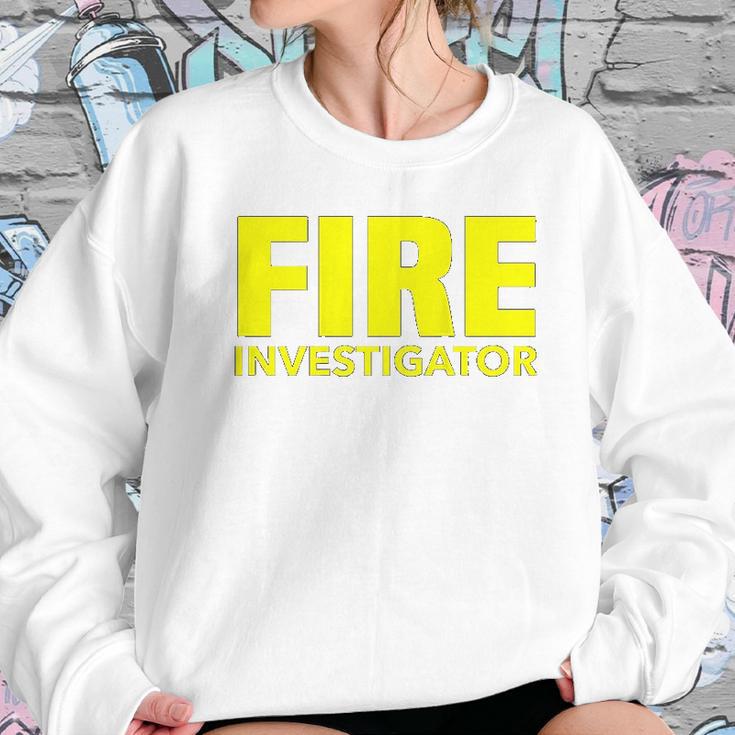 Fire Marshal Commissioner Firefighters Investigators Duty Women Sweatshirt Gifts for Her